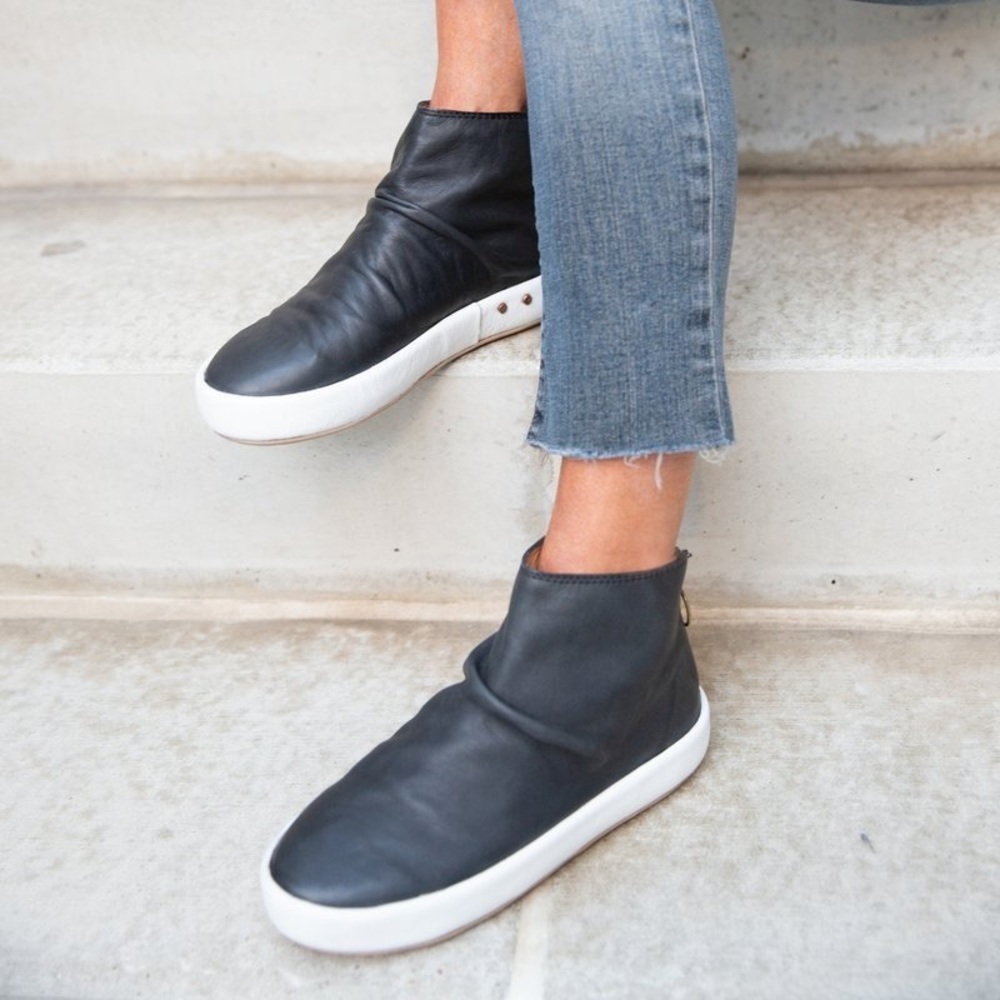 The BEEK Jaeger black leather sneaker boot NEW
